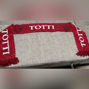 Red and Gray Totti Scarf